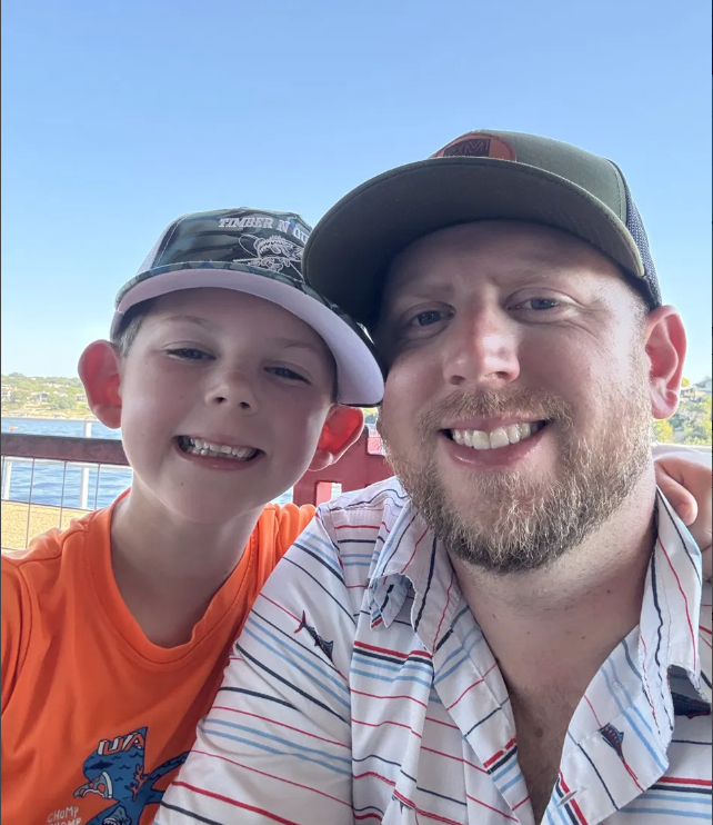 Tyler Bull of No Bull Home Services, Hewitt TX, with his son Bryce